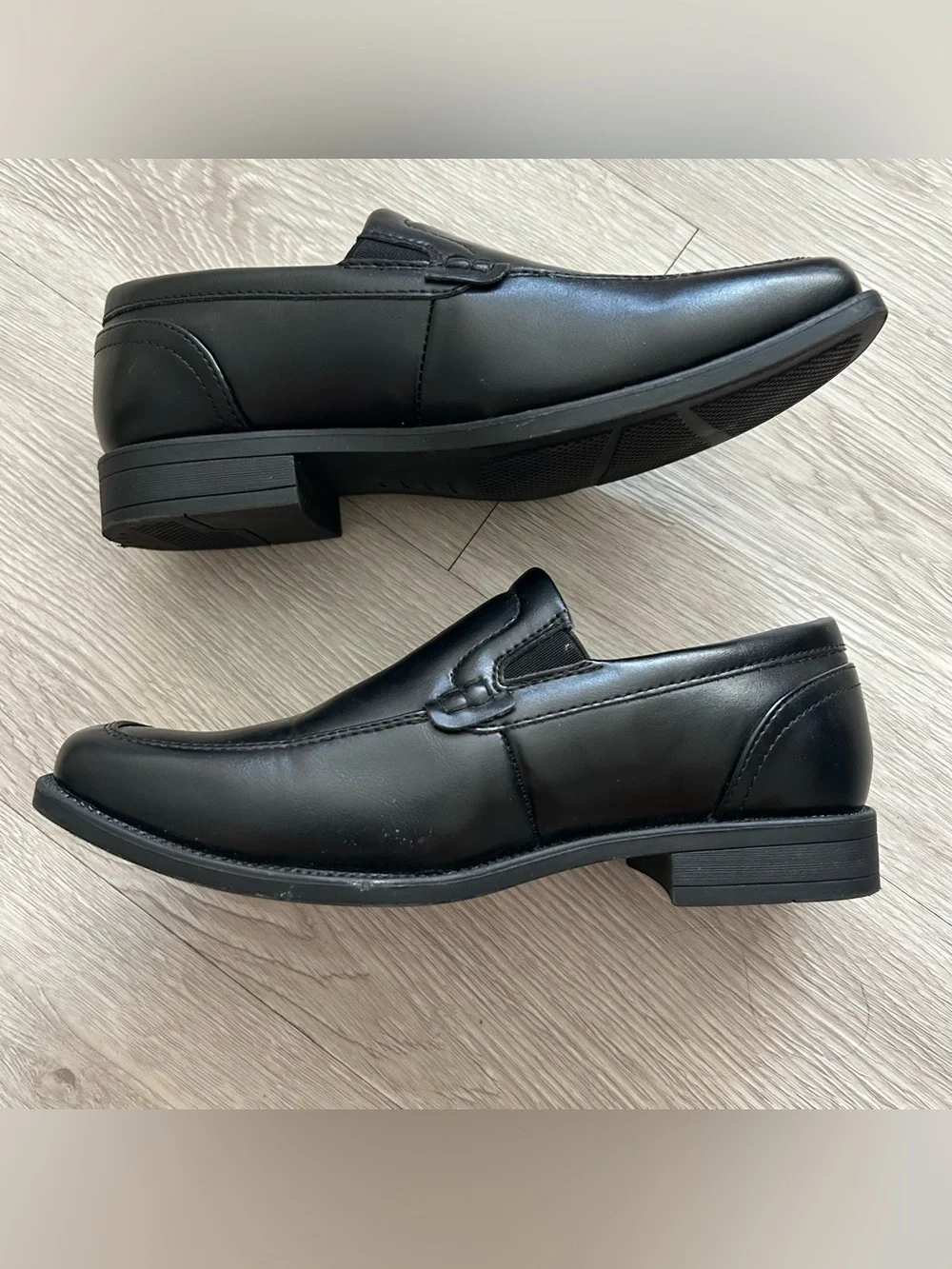 Perry Ellis Portfolio Black Sammy Slip On Loafer Dress Shoes Boys Size 2